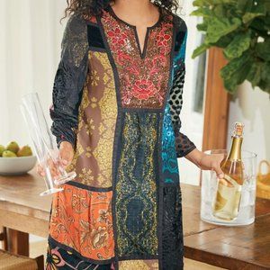 NWOT!!  Tunic Top, BoHo, Soft Surroundings, Multi Color  - Size PXS